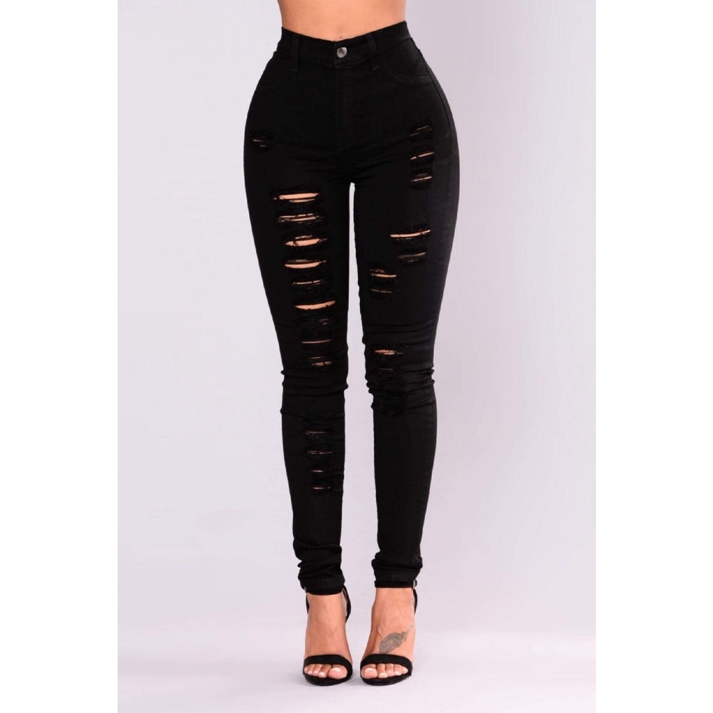 Fashion Nova Distressed Skinny Jeans